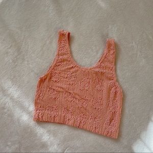 Peach orange crop tank